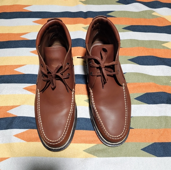 Louis Vuitton Brown Leather Boots with Moccasin Toe - Picture 1 of 10